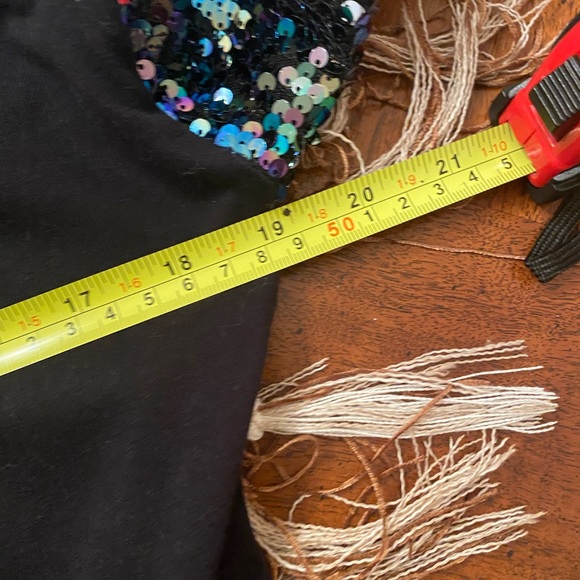 Wild Fable Oversized Sequin Tee, sz Small - Picture 10 of 11